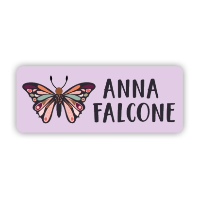 Stifteaufkleber I Kleine Namensaufkleber Schmetterling
