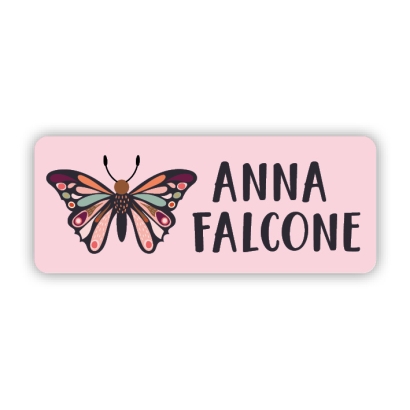 Stifteaufkleber I Kleine Namensaufkleber Schmetterling
