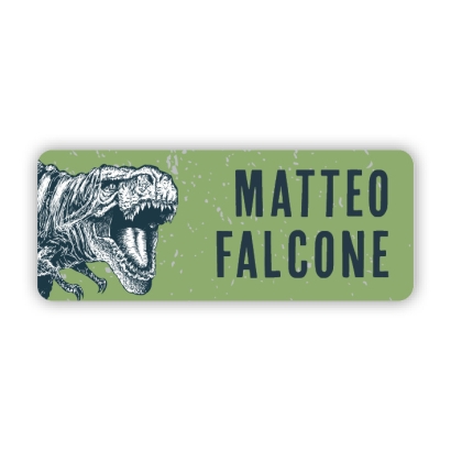 Stifteaufkleber I Kleine Namensaufkleber T Rex