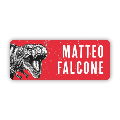 Stifteaufkleber I Kleine Namensaufkleber T Rex