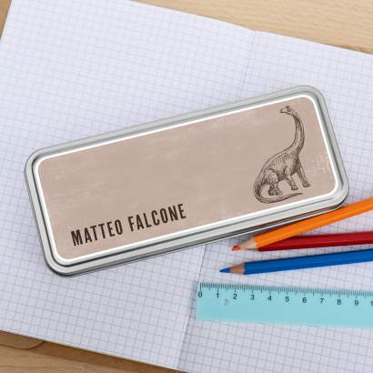 Stiftedose I Stiftebox fr die Schule Dino