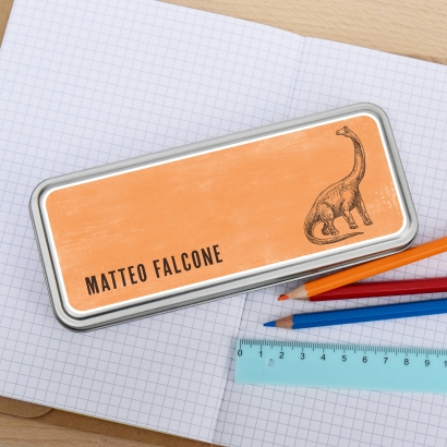 Stiftedose I Stiftebox fr die Schule Dino