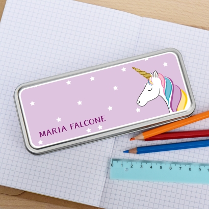 Stiftedose I Stiftebox fr die Schule Einhorn
