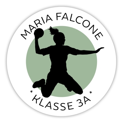 Schulaufkleber I Namensaufkleber fr die Schule Handballerin