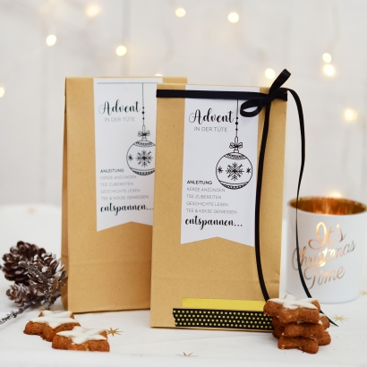 Advent in der Tte I DIY Verpackung 2er Set