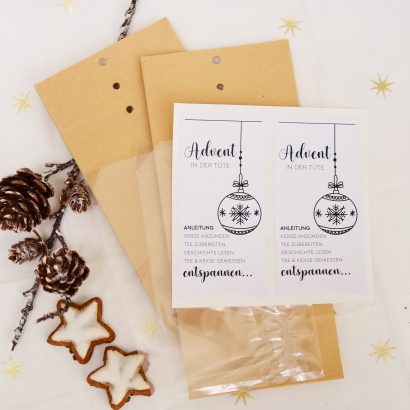 Advent in der Tte I DIY Verpackung 2er Set