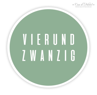 Adventskalender Zahlen Aufkleber, sans serif