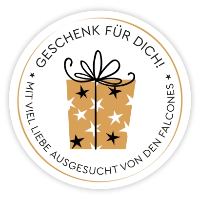Weihnachtsaufkleber Geschenk fr Dich, personalisiert