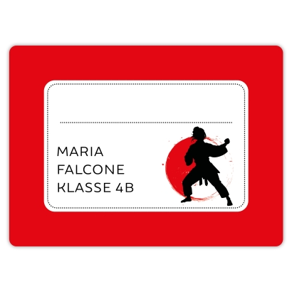 Heftaufkleber I groe Schulaufkleber Judo I Karate I Taekwondo