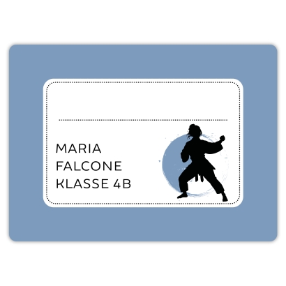 Heftaufkleber I groe Schulaufkleber Judo I Karate I Taekwondo