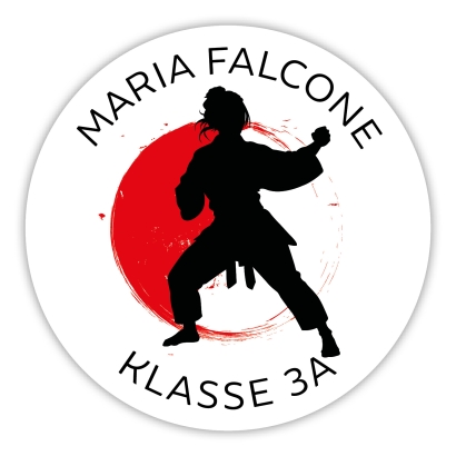 Schulaufkleber I Namensaufkleber fr die Schule Judo I Karate I 