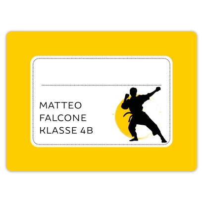Heftaufkleber I groe Schulaufkleber Judo I Karate I Taekwondo