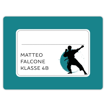 Heftaufkleber I groe Schulaufkleber Judo I Karate I Taekwondo