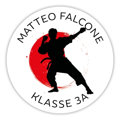 Schulaufkleber I Namensaufkleber fr die Schule Judo I Karate I