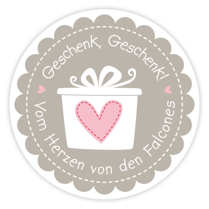 Weihnachtsaufkleber Geschenk