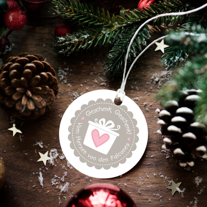 Weihnachtsaufkleber Geschenk