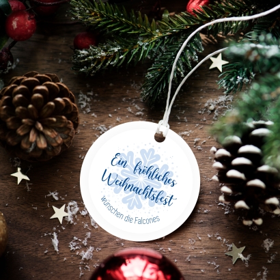 Weihnachtsaufkleber Schneeflocke