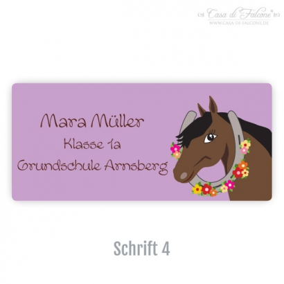 Eckige Aufkleber Pferd