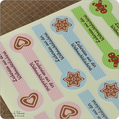 Verschlussetiketten Weihnachtsbckerei