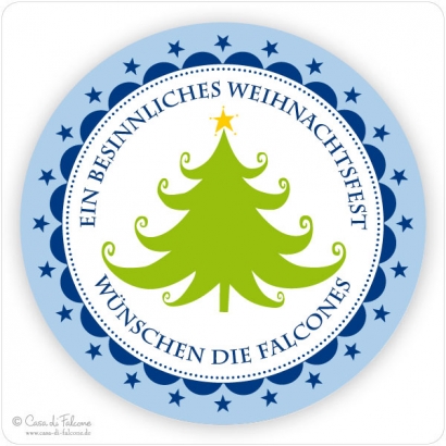 Aufkleber Weihnachten Tannenbaum