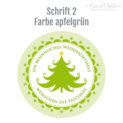 Aufkleber Weihnachten Tannenbaum