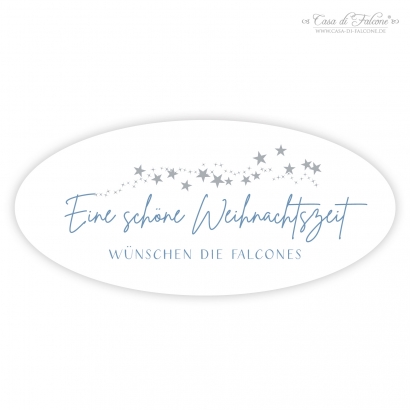 Aufkleber Weihnachten Sternenschweif