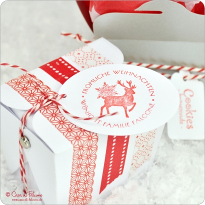 Weihnachtsstempel Rentier