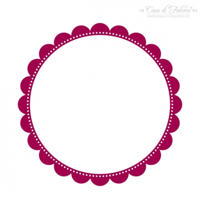 Motivstempel Rahmen Wellenrand