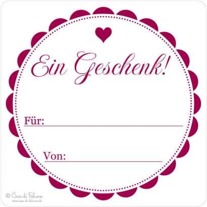 Motivstempel Geschenk