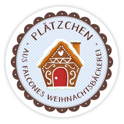 Aufkleber Lebkuchenhaus