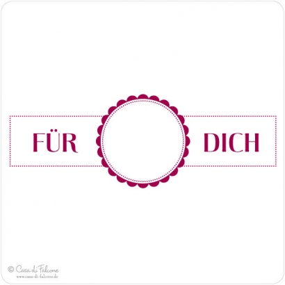 Motivstempel Label Fr Dich