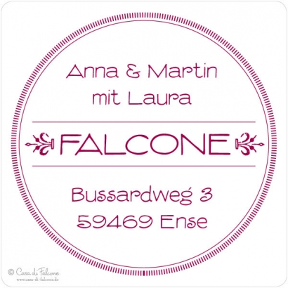 Familienstempel Vintage