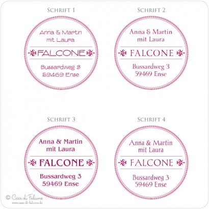 Familienstempel Vintage