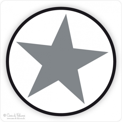Motivaufkleber Grey Star