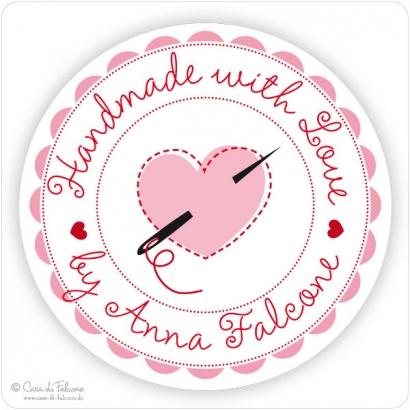 Aufkleber Handmade with Love