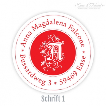 Aufkleber Initiale I