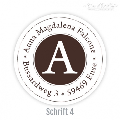 Aufkleber Initiale I